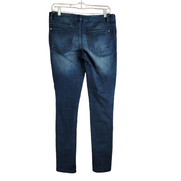 Mossimo Womens Jeans Size 4 Dark Wash Skinny Denim Blue Stretch - Picture 2 of 8